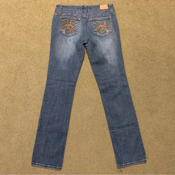 Women’s Hydraulic straight leg blue denim jeans tagged size 7/8 fits like a 5 - Picture 8 of 13